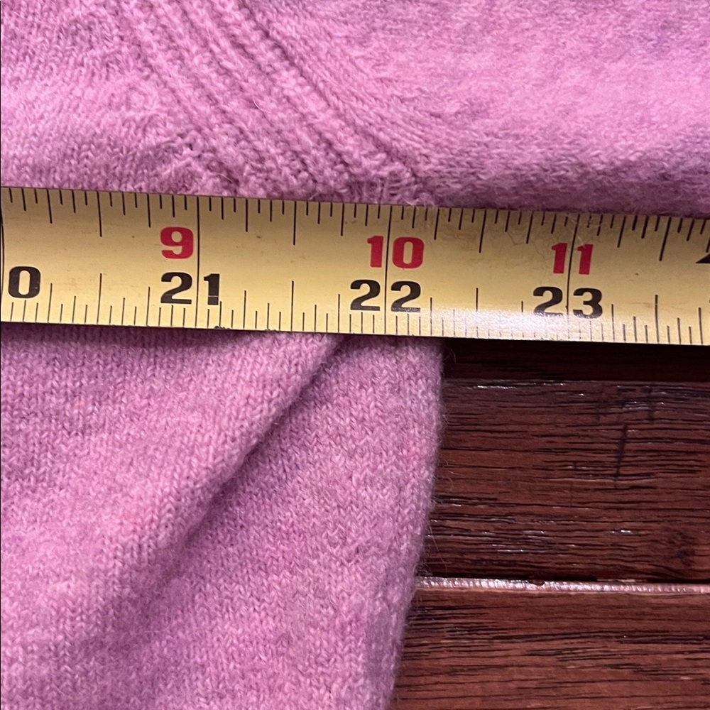 J.Crew Collared Polo Sweater in Supersoft Yarn Heather Heliotrope Size L - Picture 6 of 8